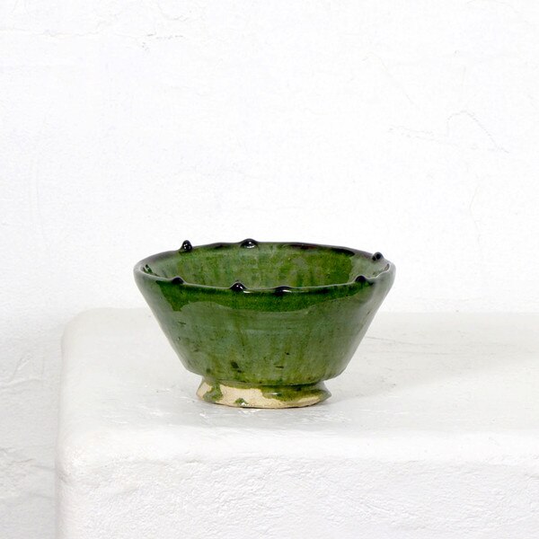 Green Pottery Bowl Small